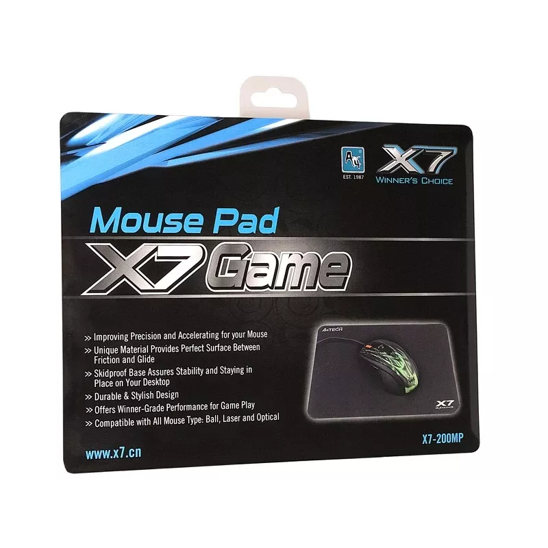 A4Tech X7-200MP pelė Pad Juoda
