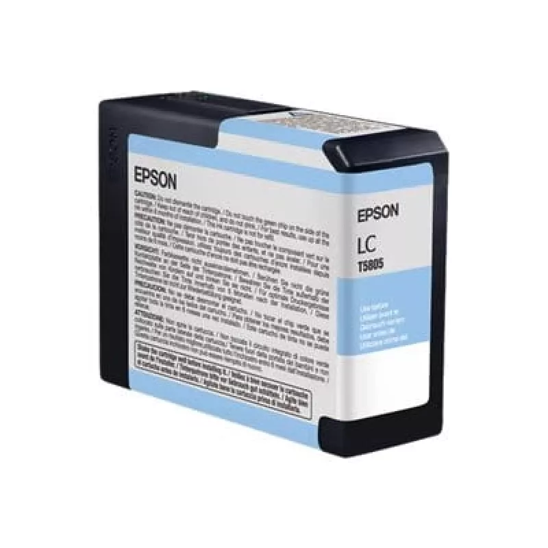 Epson Singlepack Light Žydra T580500, Light Žydra, pigmentinis rašalas, 80 ml, 1 vnt., viena pakuotė