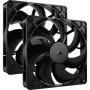 Corsair RS140 140 mm korpuso ventiliatorius, 2 vnt. pakuotė, juodas