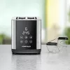 Skrudintuvas Rommelsbacher TO850 2 riekėms, 850 W, nerūdijantis plienas / juoda, XL lizdai
