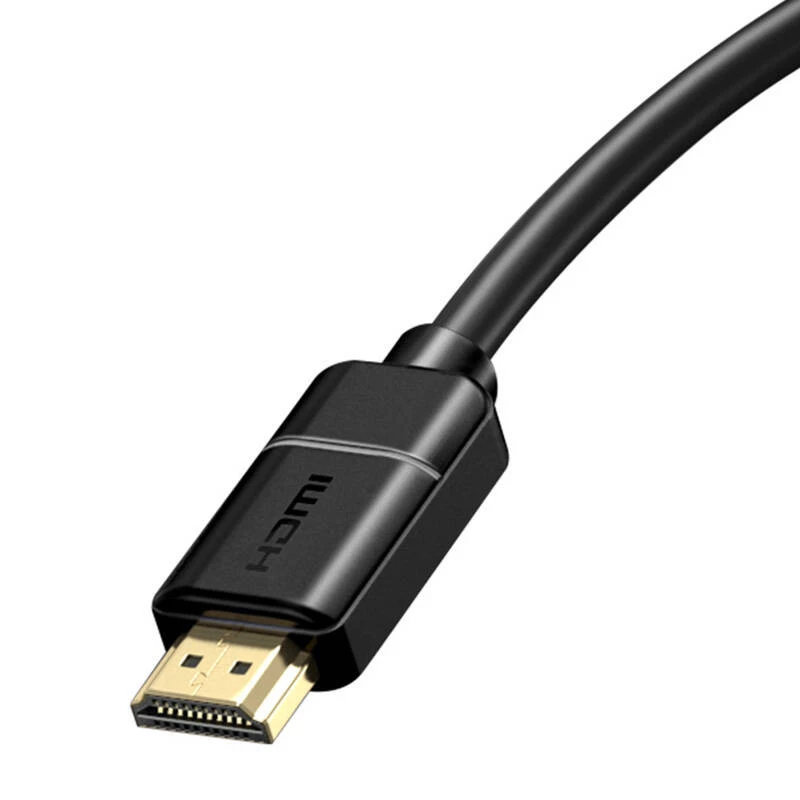 Baseus 2x HDMI 2.0 4K 30Hz laidas, 3D, HDR, 18Gbps, 8m (juodas)