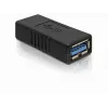 DELOCK USB 3.0-A adapteris USB-A į USB-A juodas, USB 3.0 duomenų perdavimas