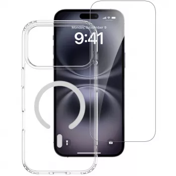 „Border Case 4smarts“ dėklas, skirtas „iPhone 17 Pro Max“ (17,5 cm), skaidrus