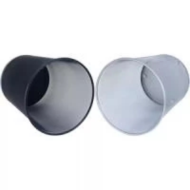 atliekų konteineris WEDO 65 254 apvalus metalinis sidabrinis