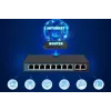 Extralink PoE jungiklis CERES 8x 100Mb/s PoE/PoE+, 2x RJ45 Uplink 100Mb/s, 96W