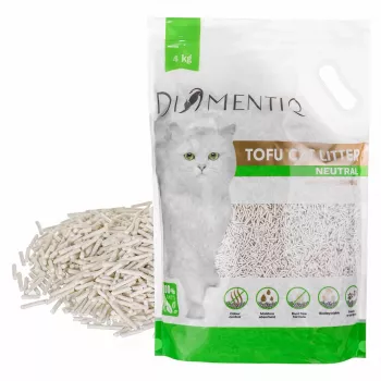 DIAMENTIQ Tofu Neutral Ultra clumping - augalinis kraikas - 4 kg