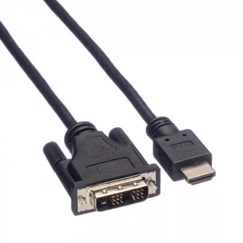 ROLINE Adapter kabelis HDMI to DVI-D (Single Link) - 1,5m - Juoda (11.04.5516)