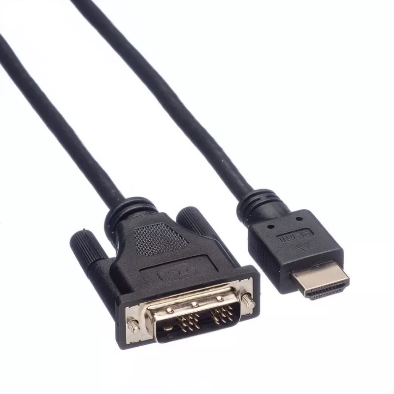 ROLINE Adapter kabelis HDMI to DVI-D (Single Link) - 1,5m - Juoda (11.04.5516)