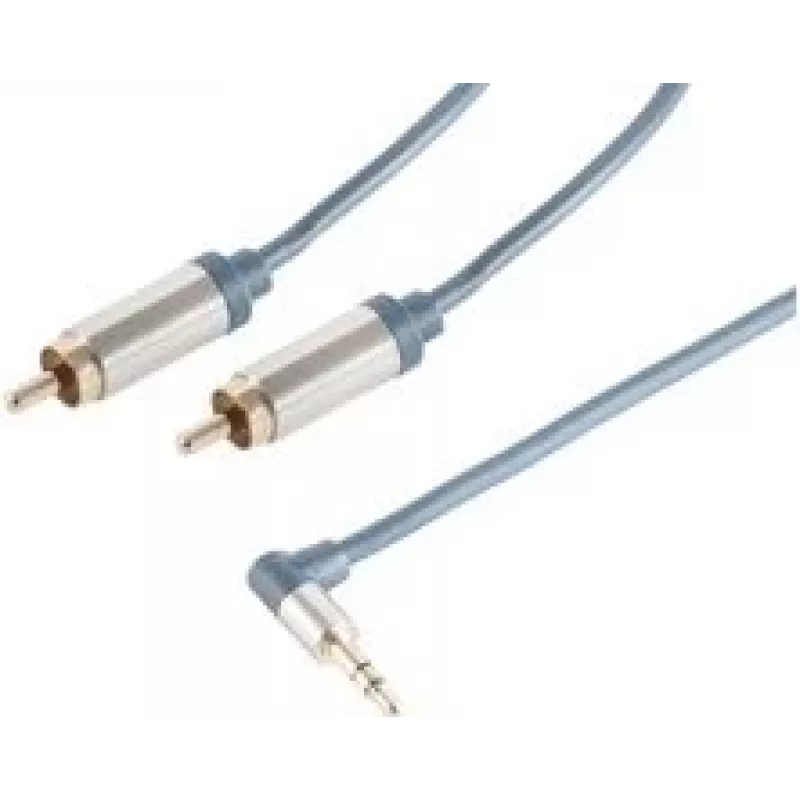 Garso laidas ShiverPeaks SP-PROFESSIONAL 0,75 m 3,5 mm 2 x RCA mėlynas chromas