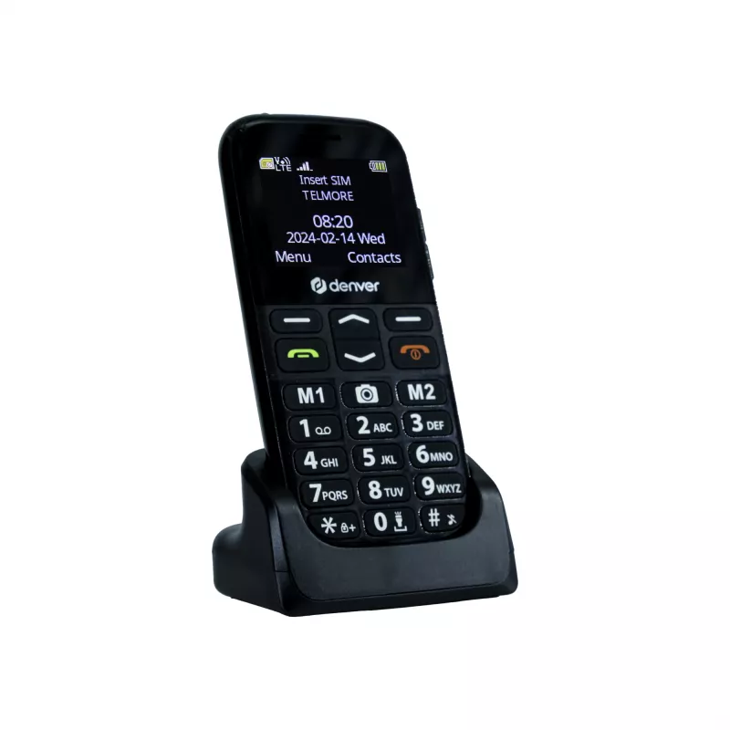 Mobilusis telefonas DENVER BAS-18500MEB 1,77 col. Dual SIM, 2G, 128x160, 800 mAh, juodas