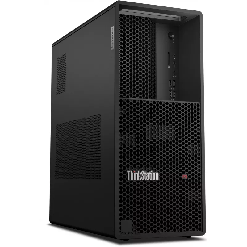 Lenovo ThinkStation P3 Tower Gen 2 Intel Core Ultra 5 245K 32 GB DDR5-SDRAM 512 GB SSD Windows 11 Pro darbo stotis juoda