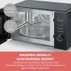 Kombinuota mikrobangų krosnelė SEVERIN MW 7798, pastatoma, 29 l, 900 W, juoda, 315 mm sukamoji lėkštė