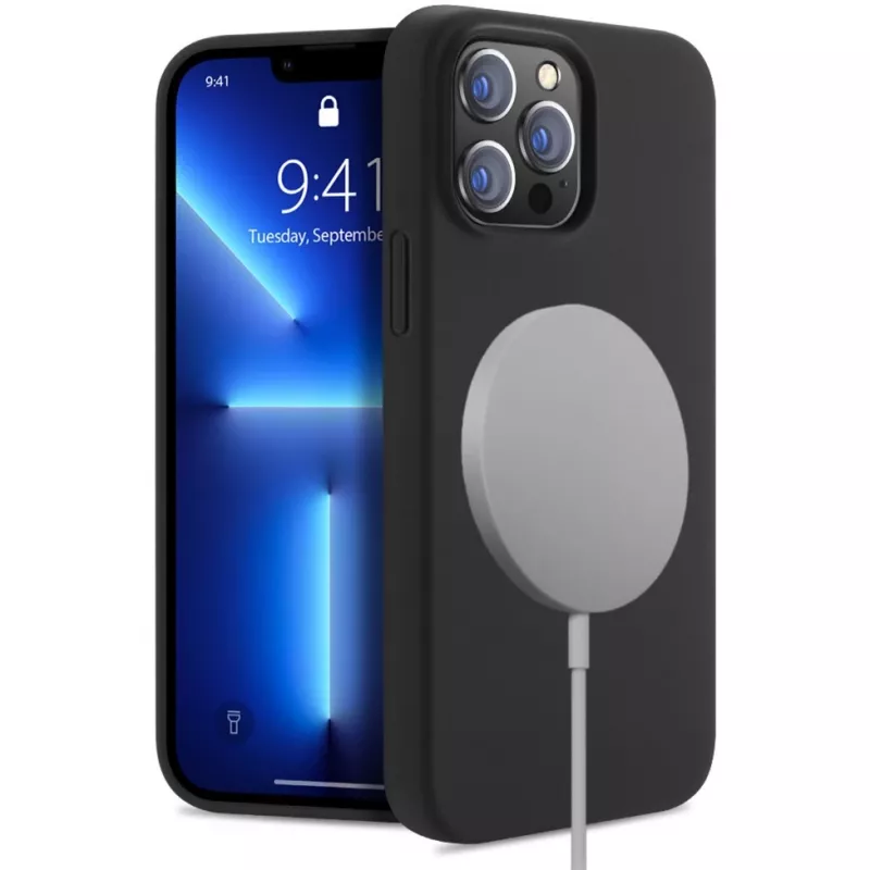 StyleShell Shock, Phone Case Juoda, iPhone 16 Pro Max, suderinamas su MagSafe