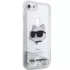 Karl Lagerfeld | Originalus dėklas IPHONE SE 2022/SE 2020/7/8 Karl Lagerfeld kietas dėklas su blizgučiais Choupette galva (KLHCI8LNCHCS)