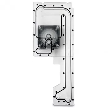 Stealkey Customs Distroplate skirta Fractal Design North D4 — akrilinis rezervuaras (SW10099)