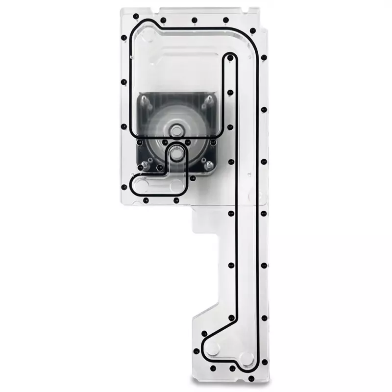 Stealkey Customs Distroplate skirta Fractal Design North D4 — akrilinis rezervuaras (SW10099)