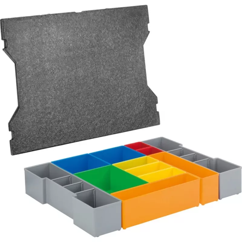 Bosch L-BOXX įdėklų dėžučių rinkinys, 12 vienetų (1600A016N9)