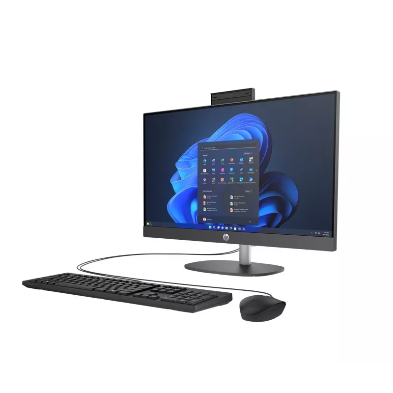 All-in-One PC HP ProOne 240 G10 23.8 col. FHD IPS, Intel Core Ultra 7 155U, 16GB DDR5 5600, 512GB NVMe, Intel UHD, 5MP privatumo kamera, Windows 11 Pro