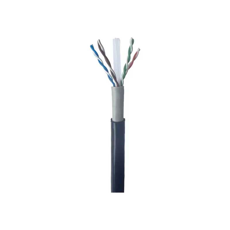 Gembird CAT6 UTP lauko kabelis, monolitinis, 305 m, juodas