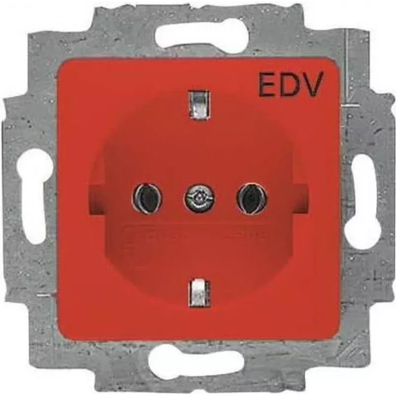 20 EUC/DV-217-101 SCHUKO Kištukinio lizdo įdėklas Raudona RAL3020 (2CKA002011A6251)