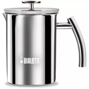 Bialetti 3990, rankinis elektrinis pieno putotojas, nerūdijantis plienas, nerūdijantis plienas, 1000 ml, 1 l, 200 mm