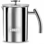 Bialetti 3990, rankinis elektrinis pieno putotojas, nerūdijantis plienas, nerūdijantis plienas, 1000 ml, 1 l, 200 mm