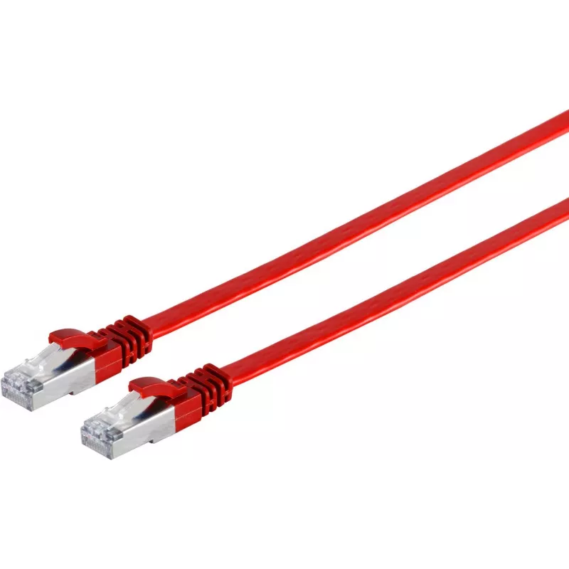 Laidinis kabelis helos 75512-SLR U/FTP Cat 6A plonas, raudonas, 2,0 m