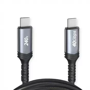 USB laidas VALUE 11.99.9086 USB4 Gen 3x2 1 m USB C juodas