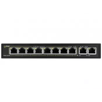 PULSAR SG108 tinklų sietuvas Gigabit Ethernet (10/100/1000) maitinimas per Ethernet (PoE) Juoda