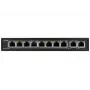 PULSAR SG108 tinklų sietuvas Gigabit Ethernet (10/100/1000) maitinimas per Ethernet (PoE) Juoda