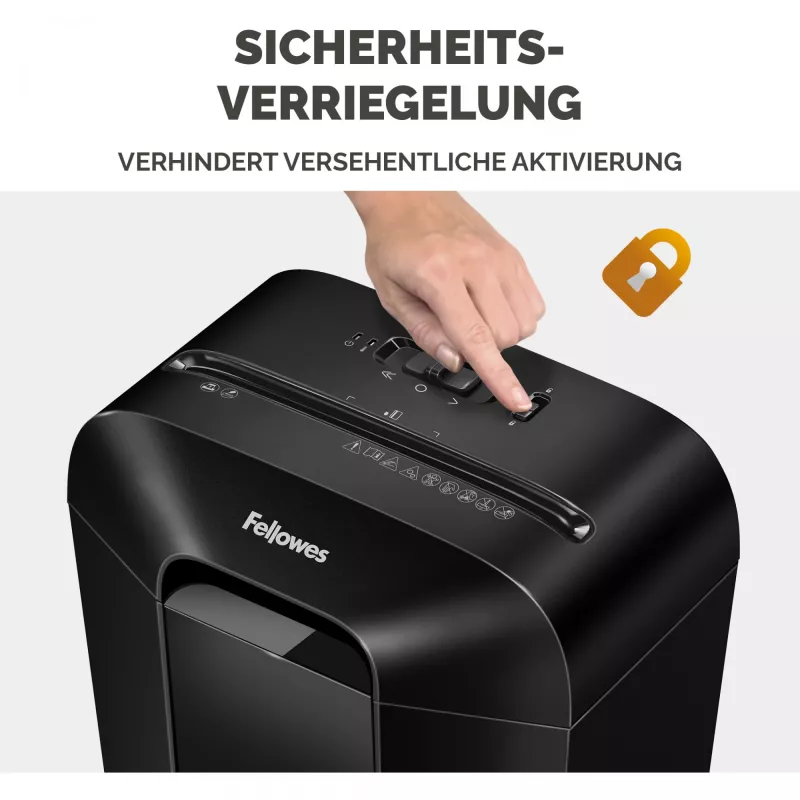 Fellowes Powershred LX50 popierinis smulkintuvas, dalelių pjovimas, juodas