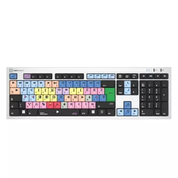 Logickeyboard LKB-MCOM4-AJPU-FR klaviatūra USB AZERTY prancūziška sidabrinė (LKB-MCOM4-AJPU-FR)