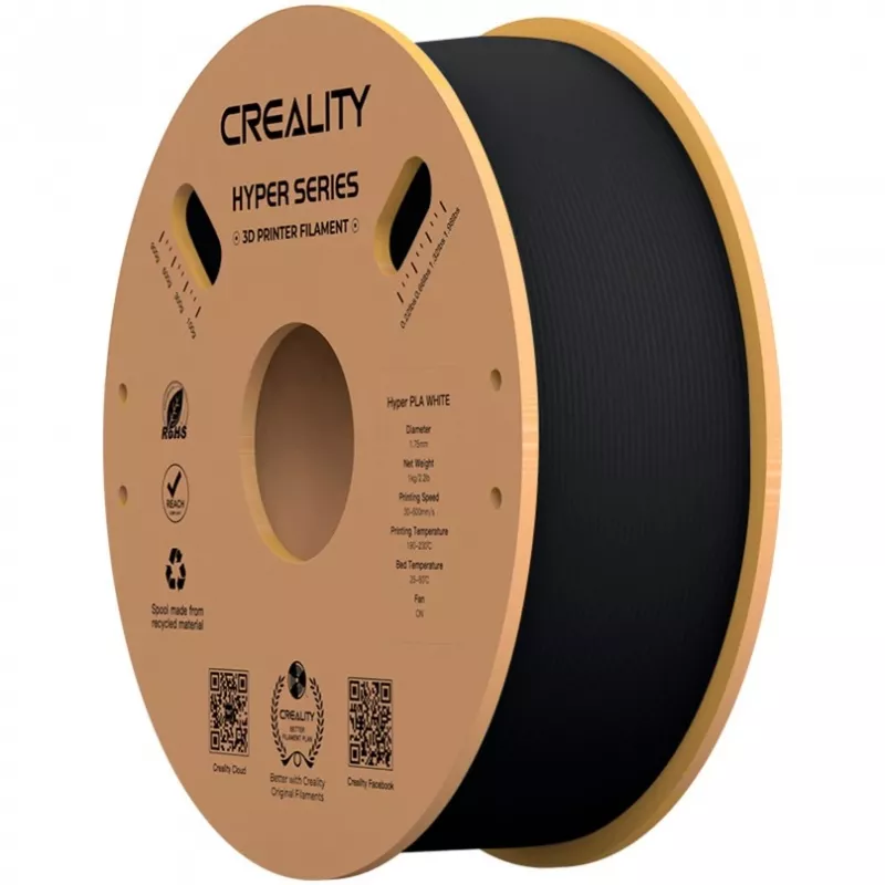 3D spausdinimo medžiaga Creality 3D 3301010343 Polipieno rūgštis PLA Juoda 1 kg 1,75 mm