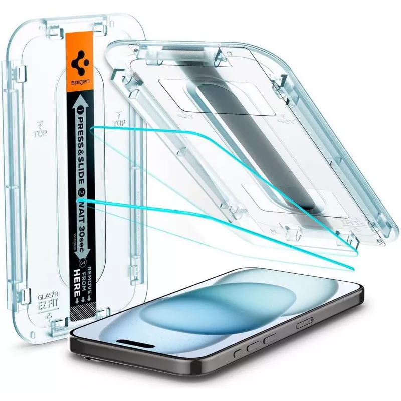 Spigen AGL06903 ekrano / galinio dangtelio apsauga išmaniesiems telefonams skaidrus ekrano apsaugas Apple 2 vnt. (AGL06903)