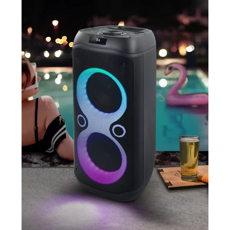 Muse M-1937 DJ nešiojamas/vakarėlių garsiakalbis juodas 600 W