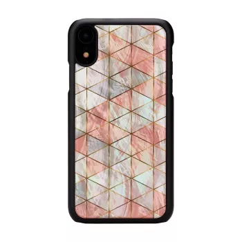 Telefono dėklas iKins skirtas iPhone XR — deimantinis raštas, juodas