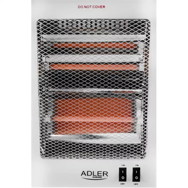 Adler | Šildytuvas | AD 7709 | Halogeninis šildytuvas | 800 W | Galios lygių skaičius 2 | Balta
