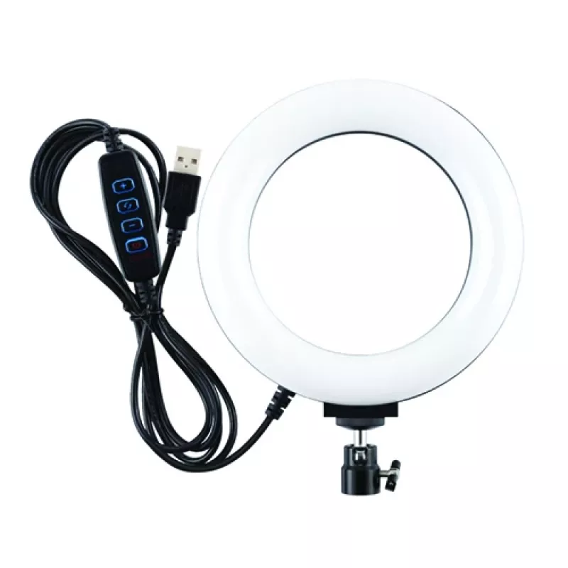 LED žiedinė lemputė, 16 cm, USB