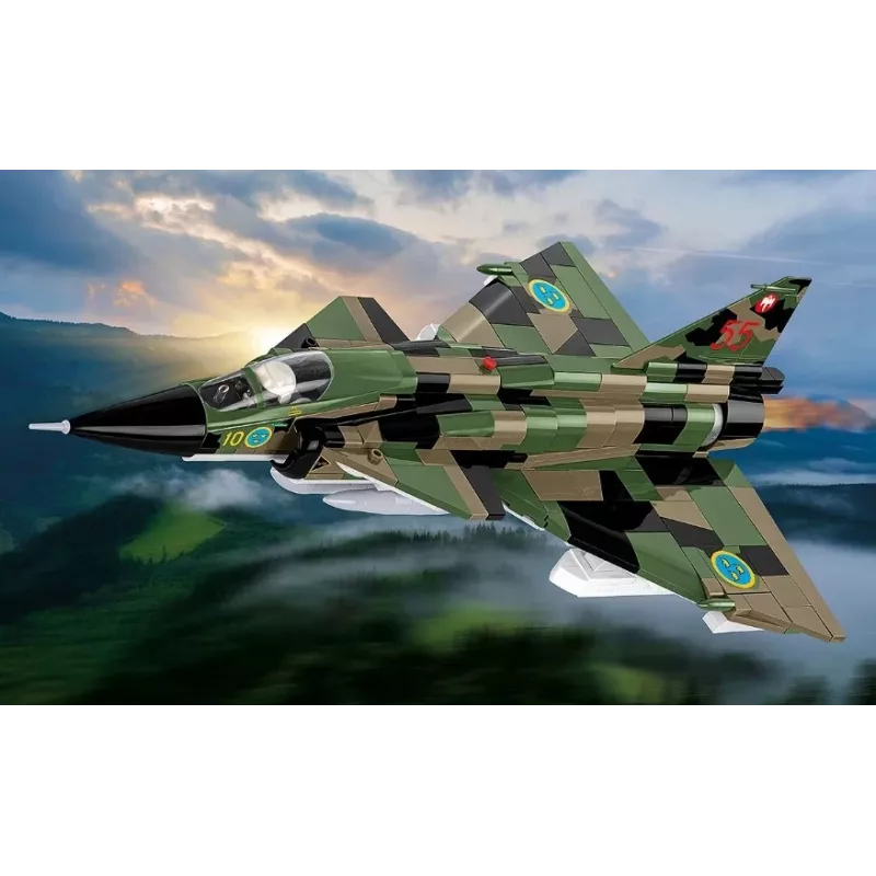 Konstruktorius Cobi Blocks Saab AJS 3 Viggen 911 vnt. modelio rinkinys, 911 dalių