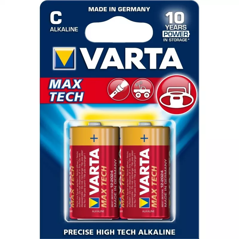 Varta Longlife Max Power - Baterija 2 x C - šarminė (04714 101 402)