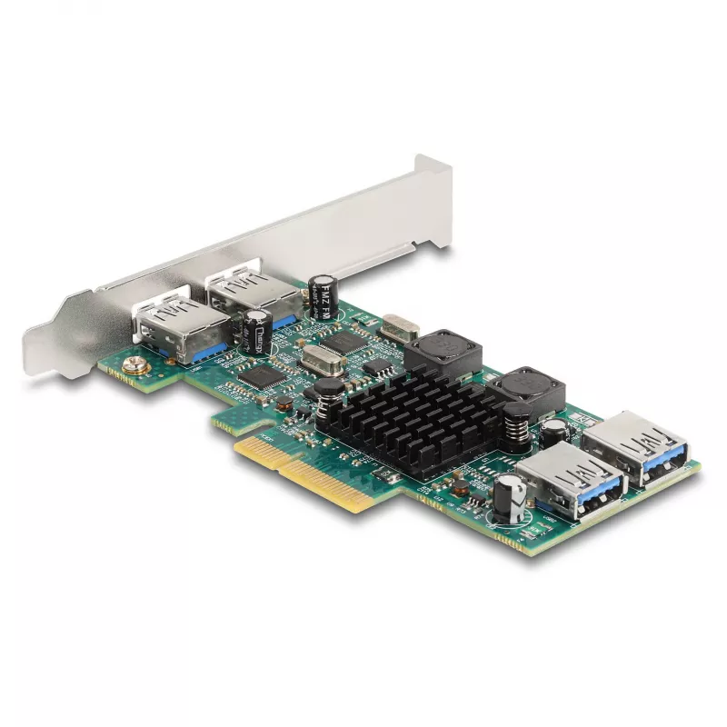 DeLOCK PCI Express x4 kortelė 2 x USB 5 Gbps Type-A 2 x vidinis USB