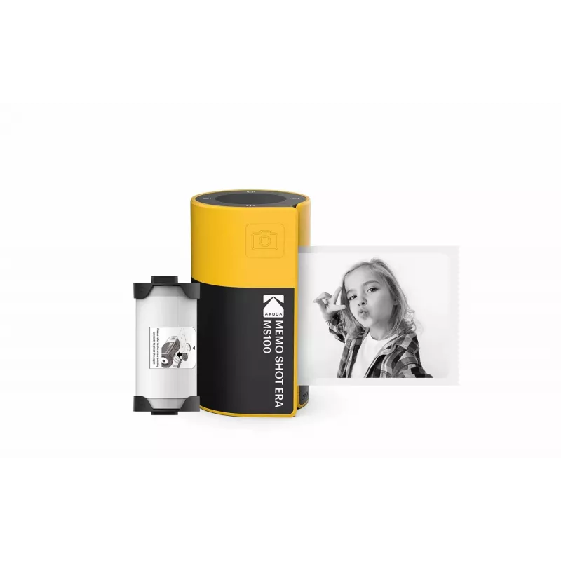Kodak MemoShot Era MS100 nuotraukų spausdintuvas 68,58 x 45,72 mm juoda geltona