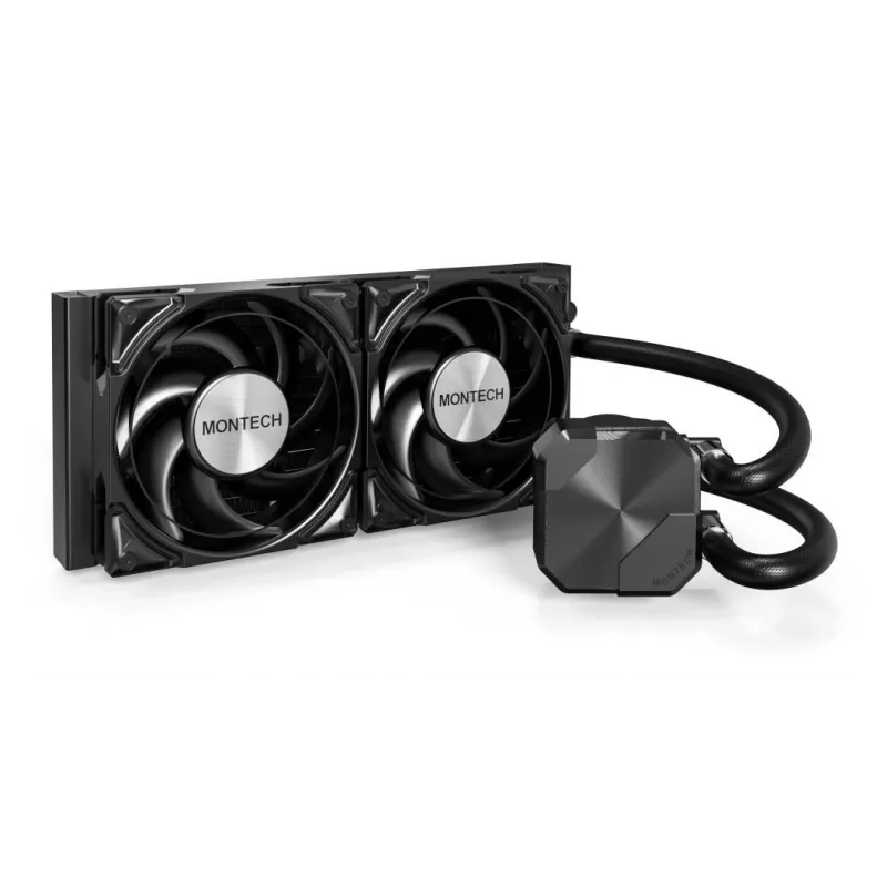 Montech HyperFlow Silent 240 procesoriaus „viskas viename“ skysčio aušintuvas 12 cm juodas 1 vnt.