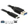 USB laidas DeLOCK 0,5 m USB3.1-C/USB3.1-A