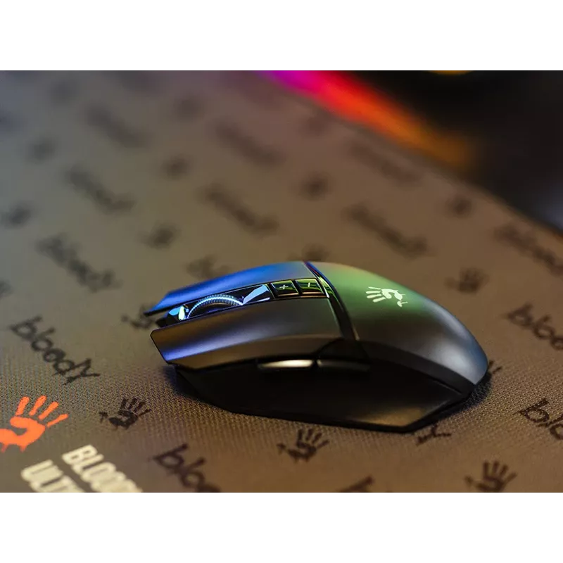 A4TECH BLOODY pelė R36 ULTRA WRLS 2.4G+USB juoda
