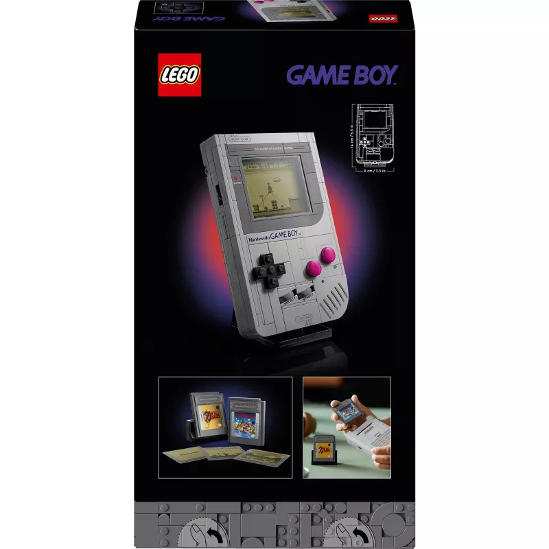 LEGO Retro Design Building Set Game Boy 72046 – detalus modelis, vitrininis stovas