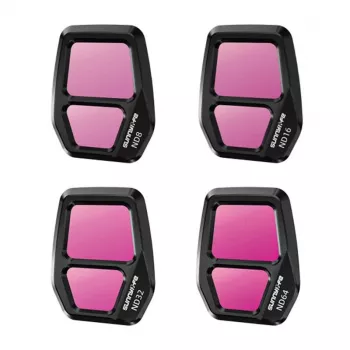 Objektyvo filtras Sunnylife A3S-FI926, skirtas AIR 3S, ND8, ND16, ND32, ND64, suderinamas su drono kamera