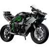 LEGO Technic motociklo modelis Kawasaki Ninja H2R 42170 — 1:1 mastelio kopija, 643 detalės, instrukcijų lapas, nuo 10 metų