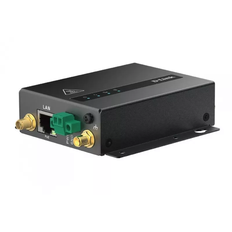 D-Link 5G M2M VPN PoE+ modemo maršrutizatorius, RJ45, išorinė, IEEE 802.3at, juoda, 48–57 V, -30–70 °C