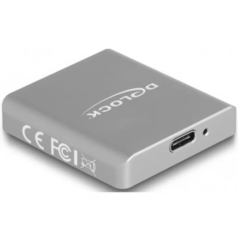 DeLOCK 91006 kortelių skaitytuvas pilkas SD USB Type-C 10000 Mbit/s